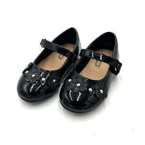 New W/O Tags Jumping Bean Mary Jane Flower Shoes, Sz Toddler 6 (T6-A)